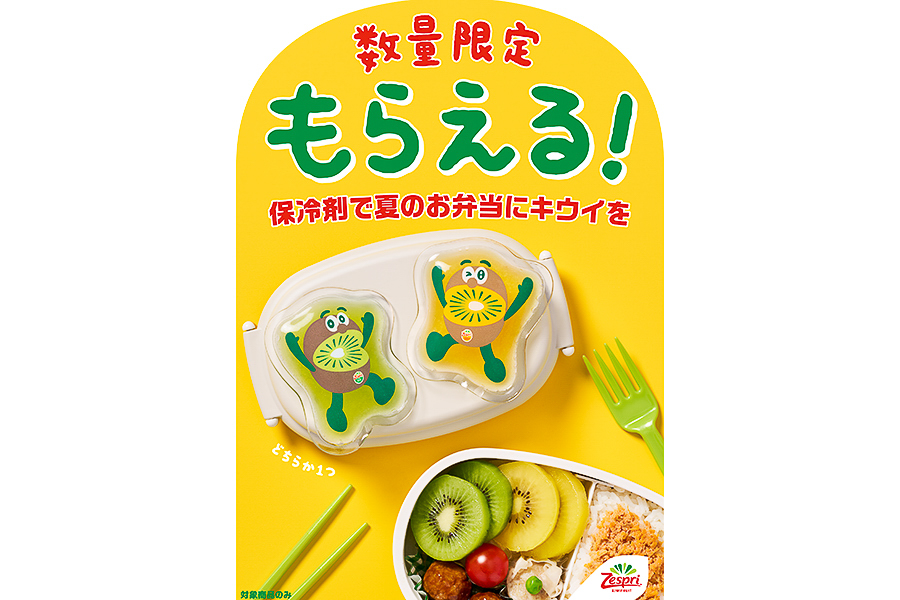 保冷剤付きで夏の弁当にキウイを添えられる