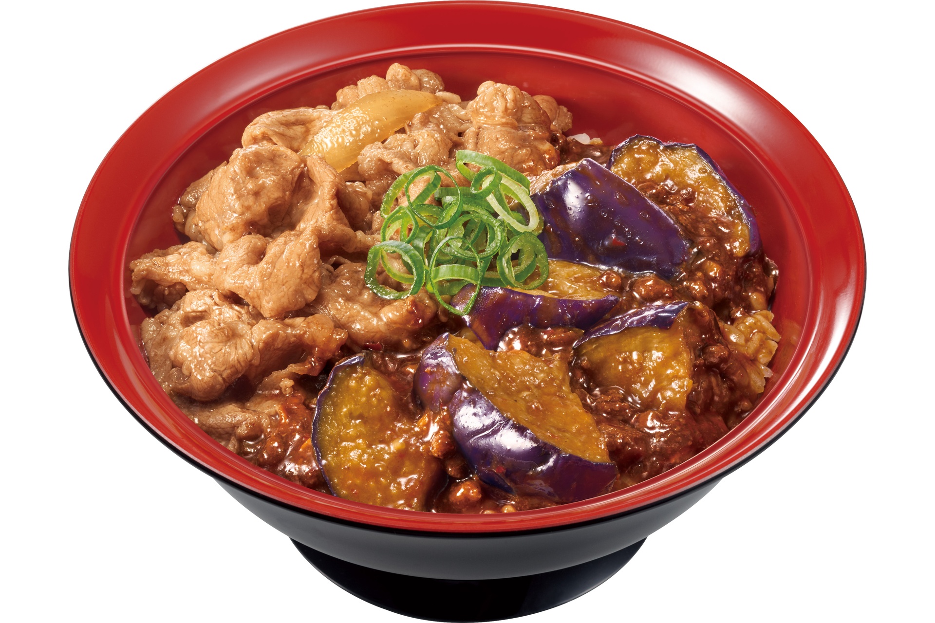 シビ辛麻婆茄子牛丼