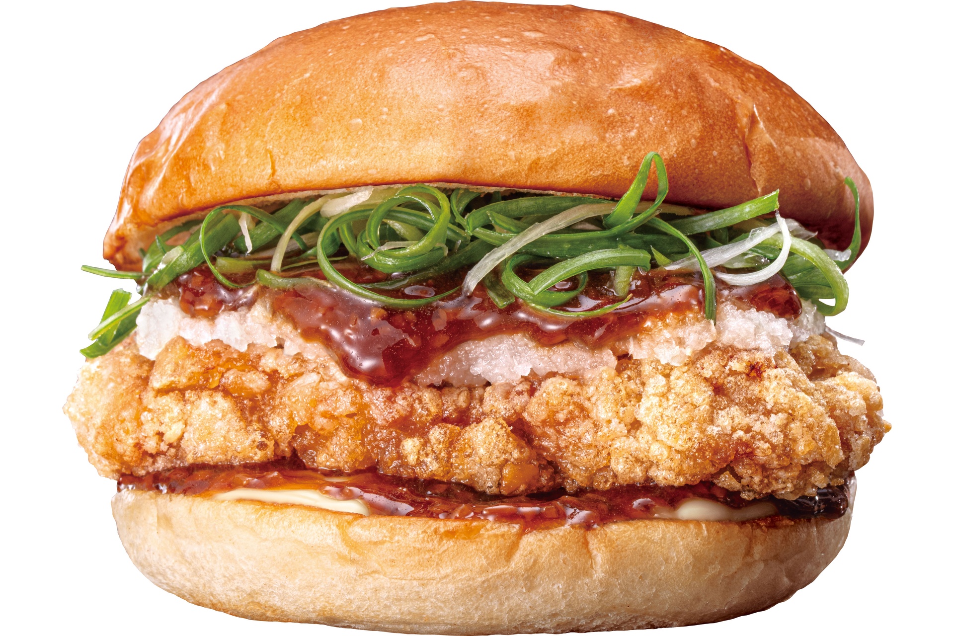 瀬戸内レモンねぎ塩おろしチキンバーガー
