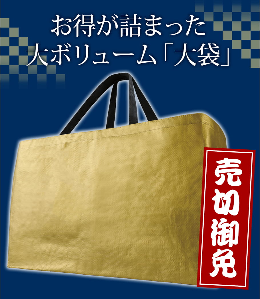 お得が詰まった大ボリューム大袋