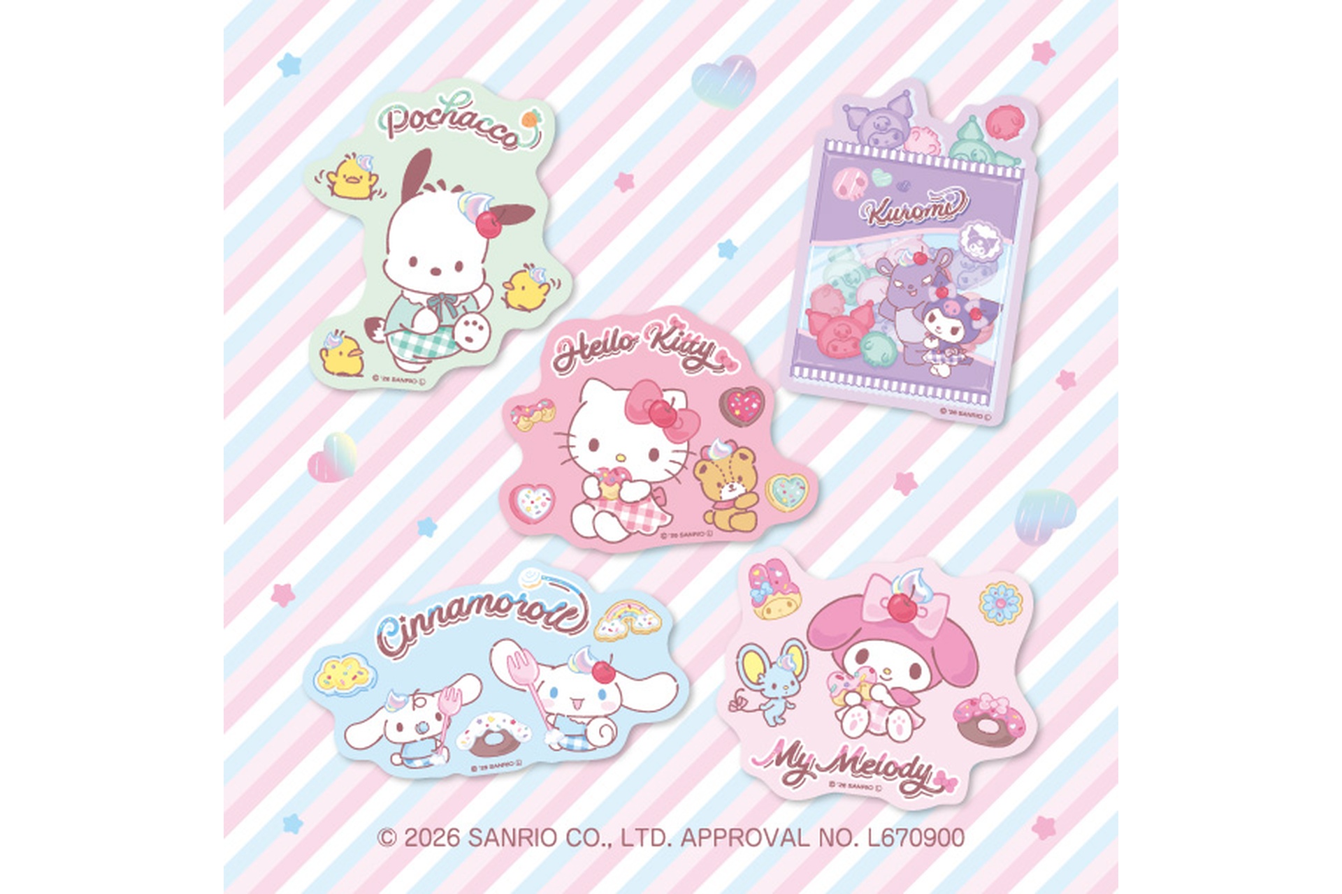 サンリオキャラクターズ お菓子ステッカー