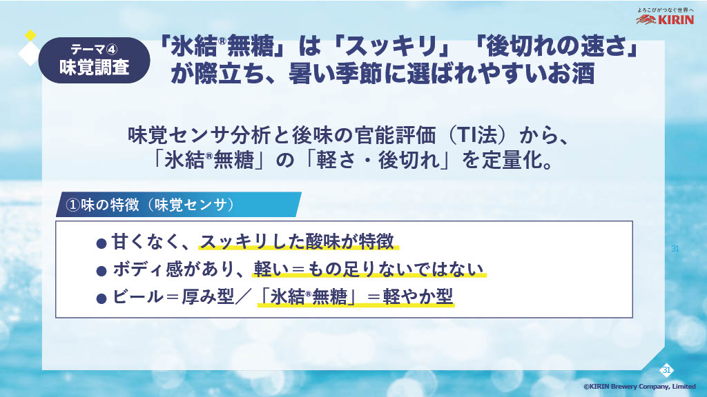 分析結果から判明した氷結 無糖の特徴
