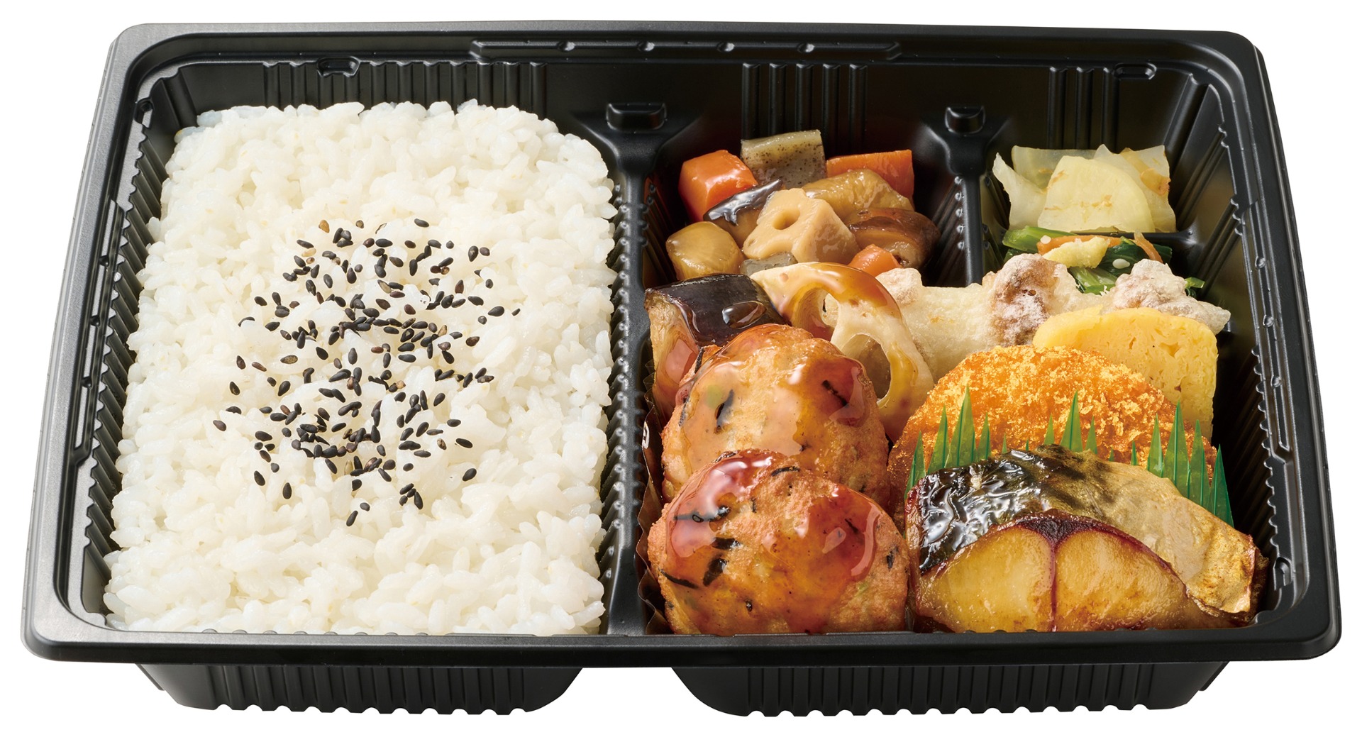全国版5位「幕の内弁当（豆腐ハンバーグと野菜の照りだれ）」