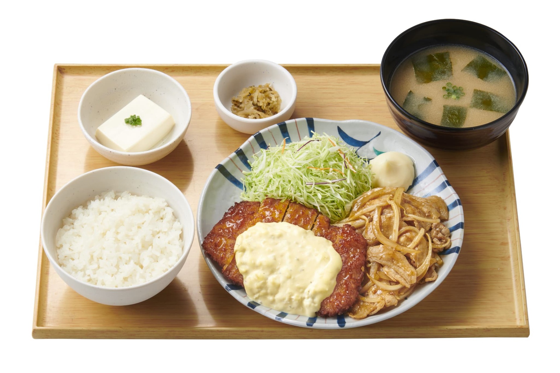 チキン南蛮としょうが焼の人気コンビ定食