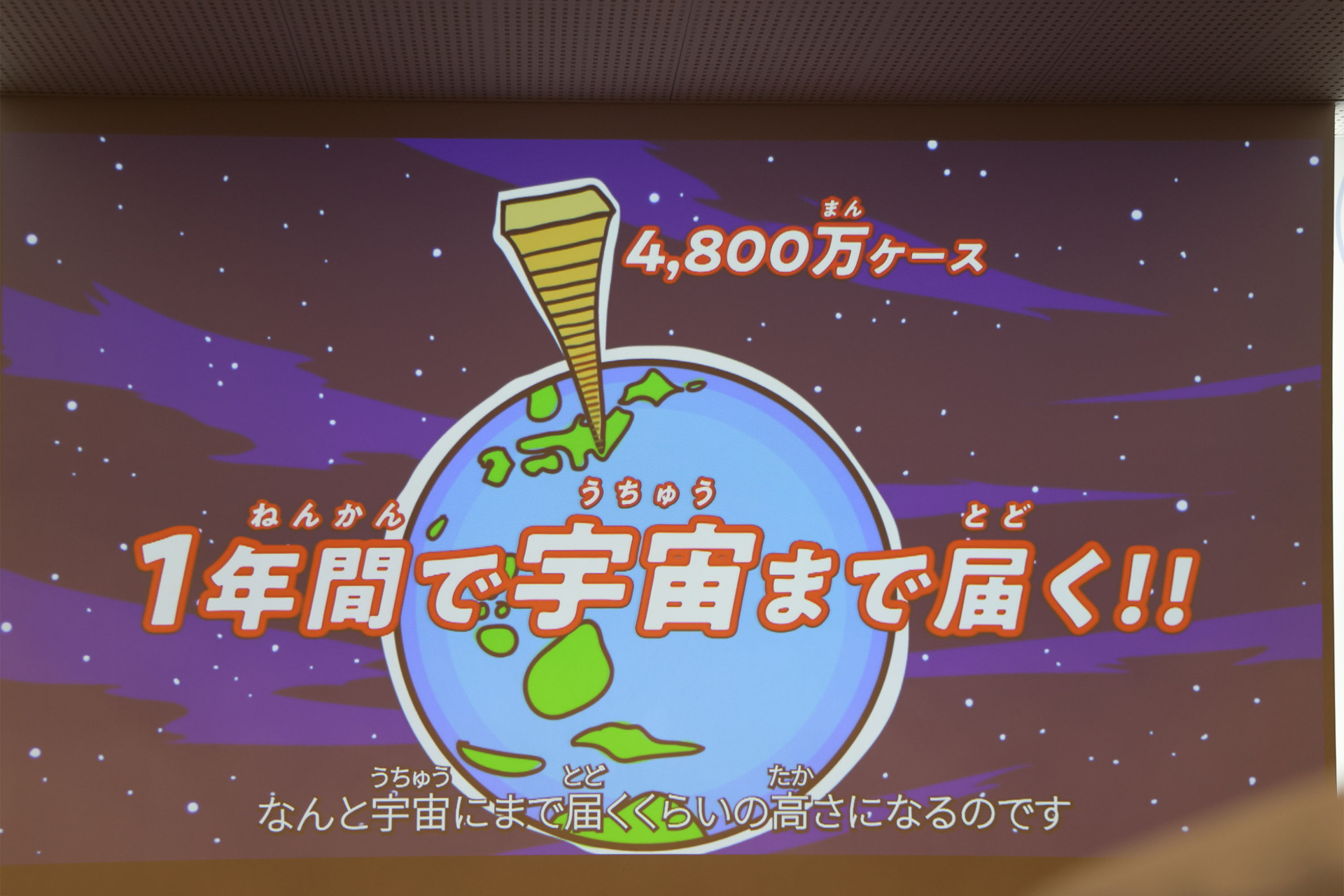 明石工場の生産能力は年間4800万ケースに達するという