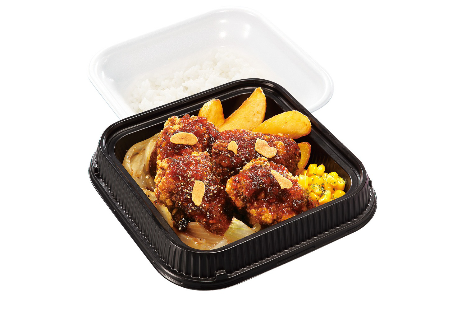 「鉄板ワイルドからテキ弁当」（1058円/券売機店舗 1080円）