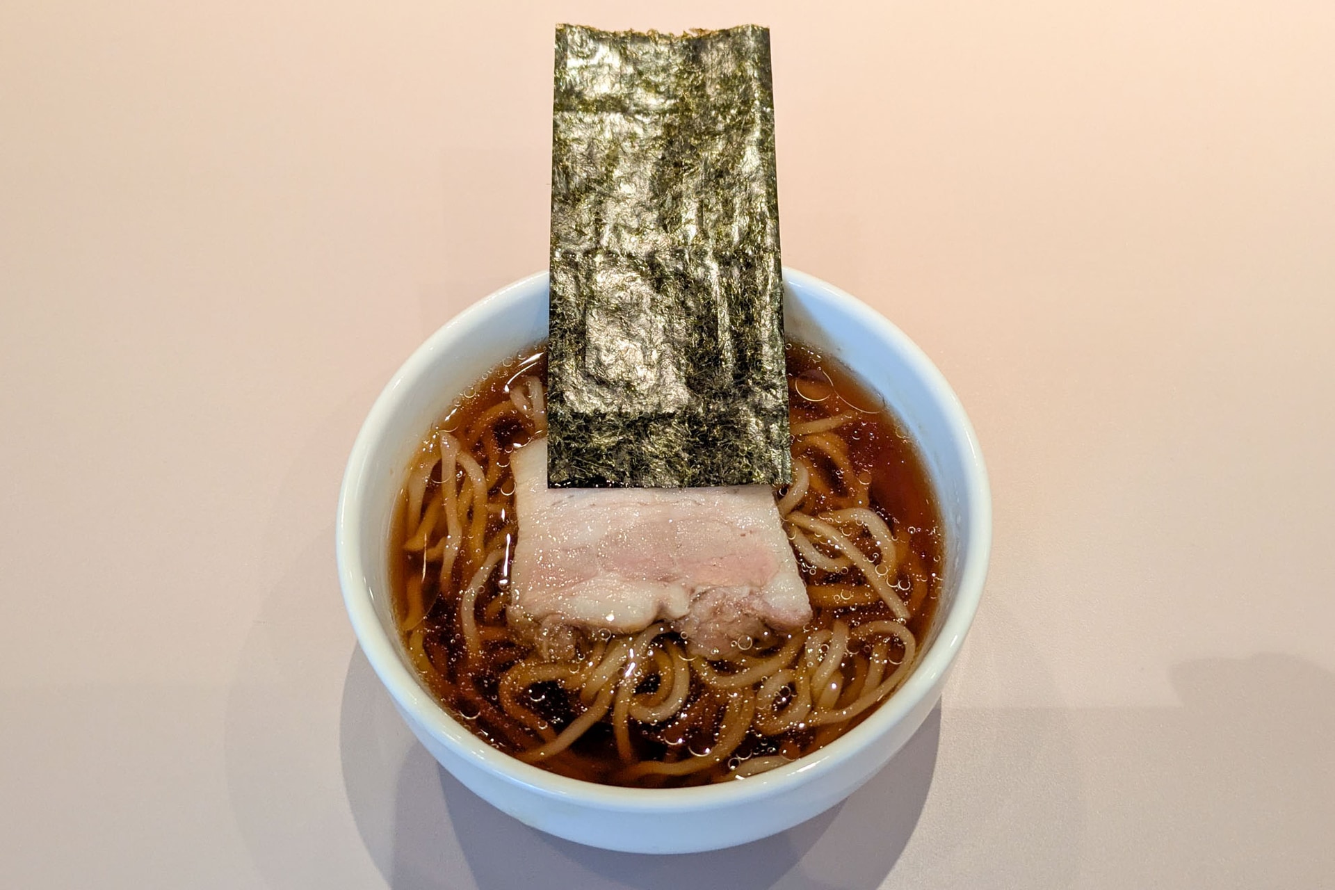 試食で提供されたらぁ麺。驚くほどおいしい！