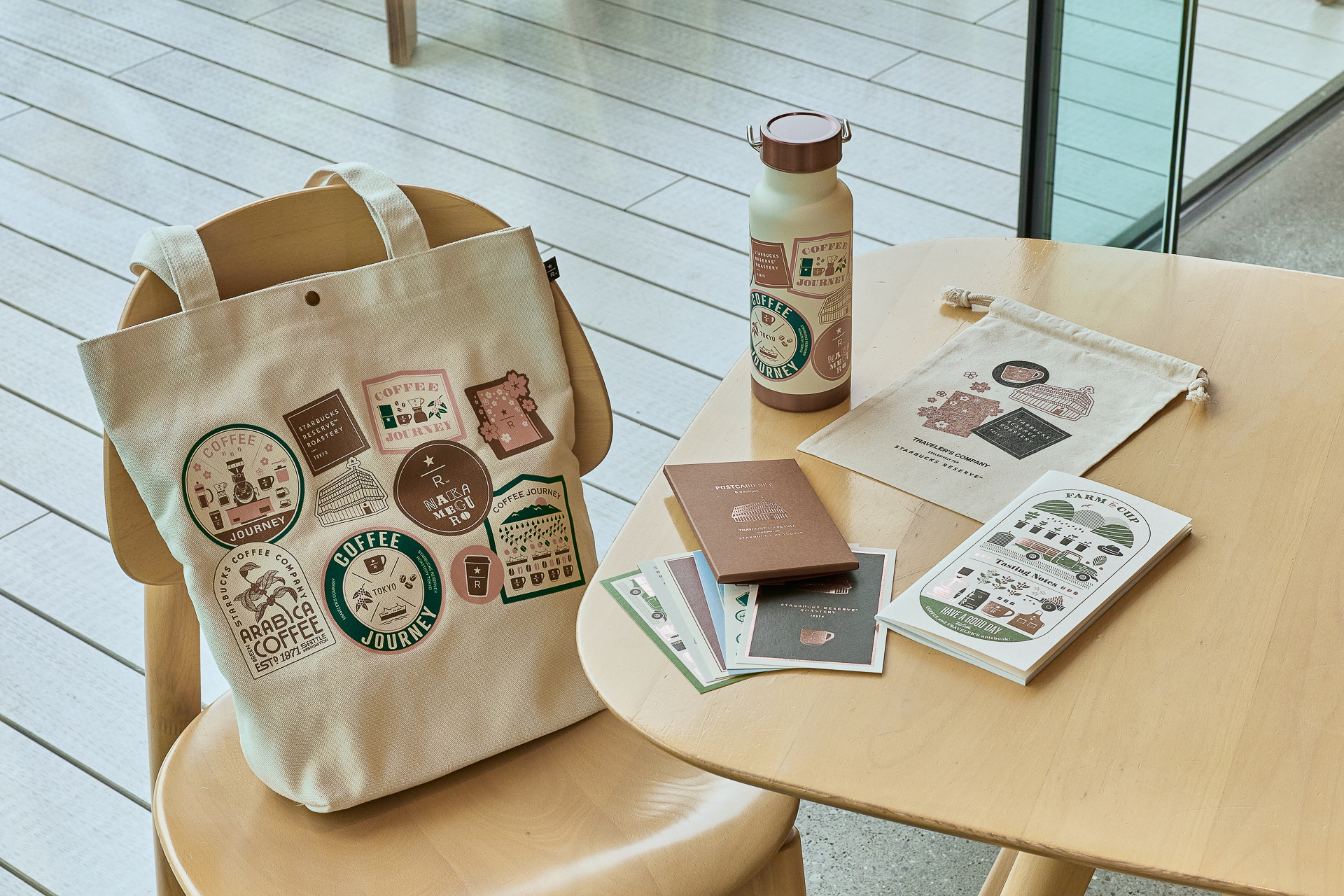 スターバックス リザーブ ロースタリー 東京とTRAVELER'S COMPANYのコラボアイテム