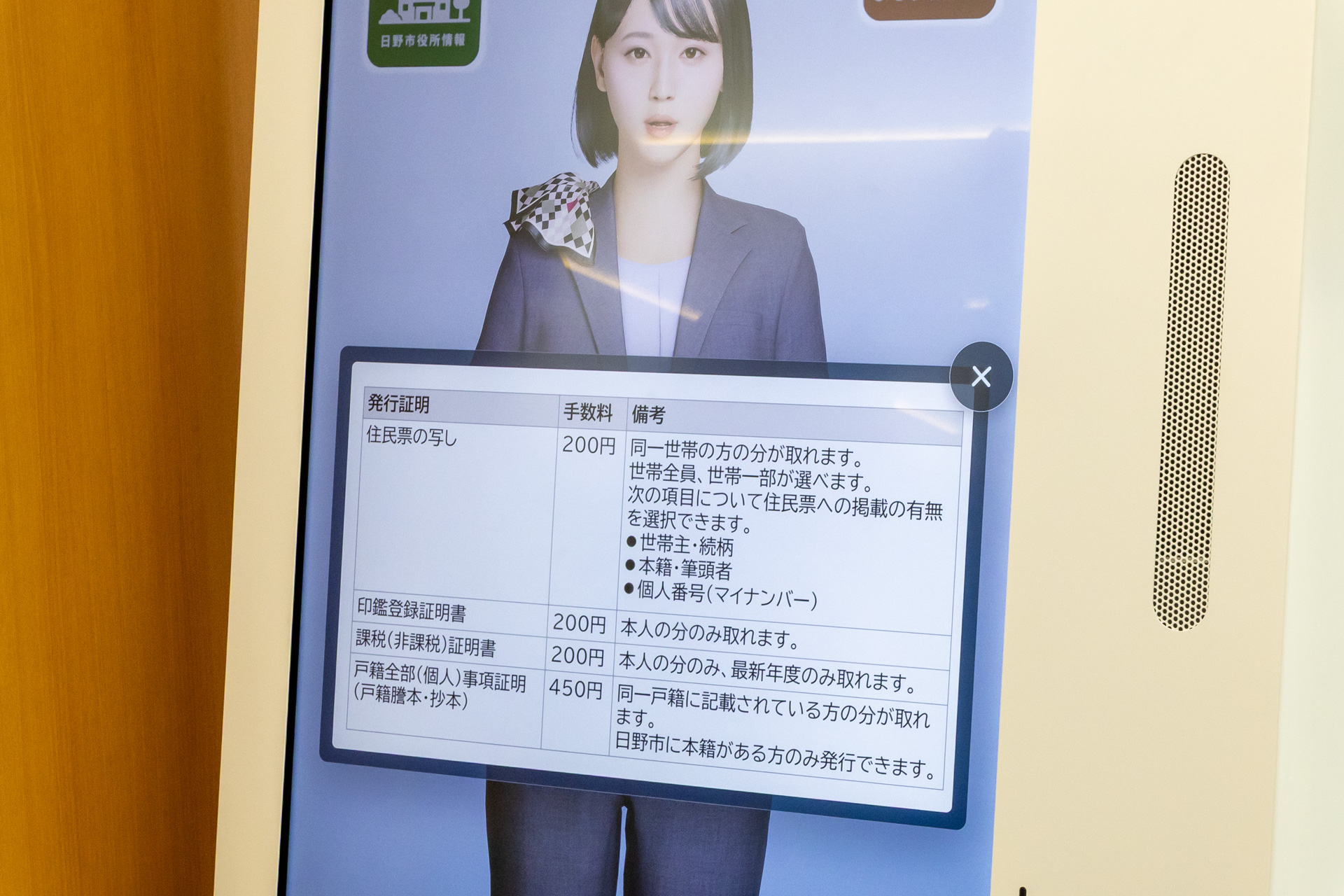 コンビニで交付できる証明書の説明