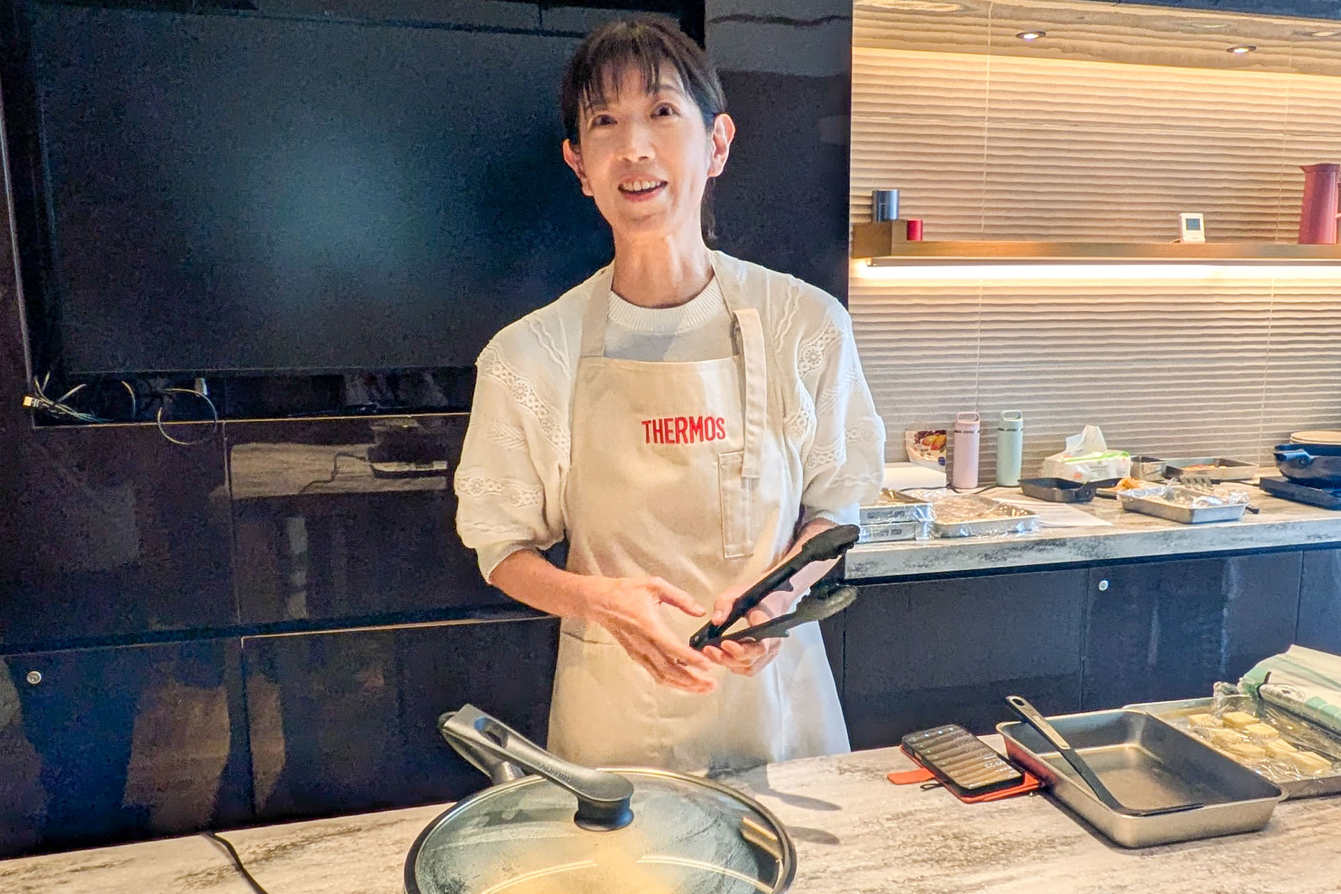 料理研究家のきゃらきゃらさんが実演