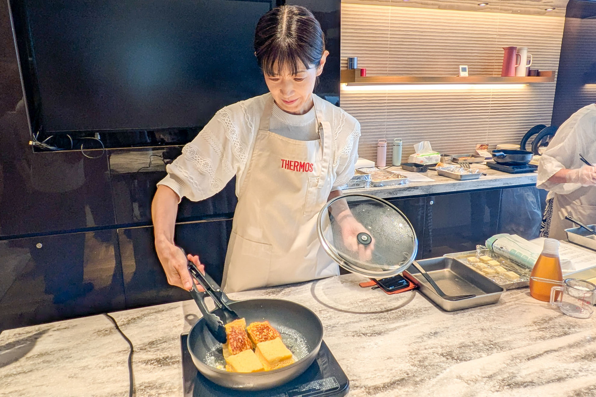 フレンチトーストもきれいに焼きあがる