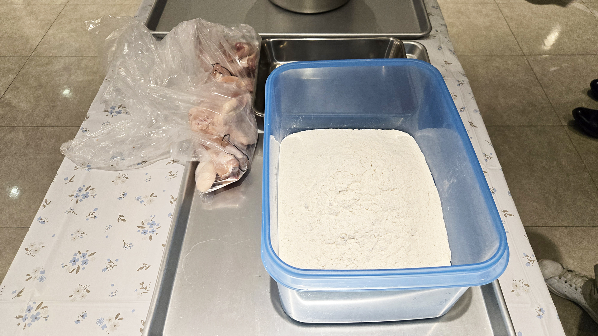 用意された材料や器具