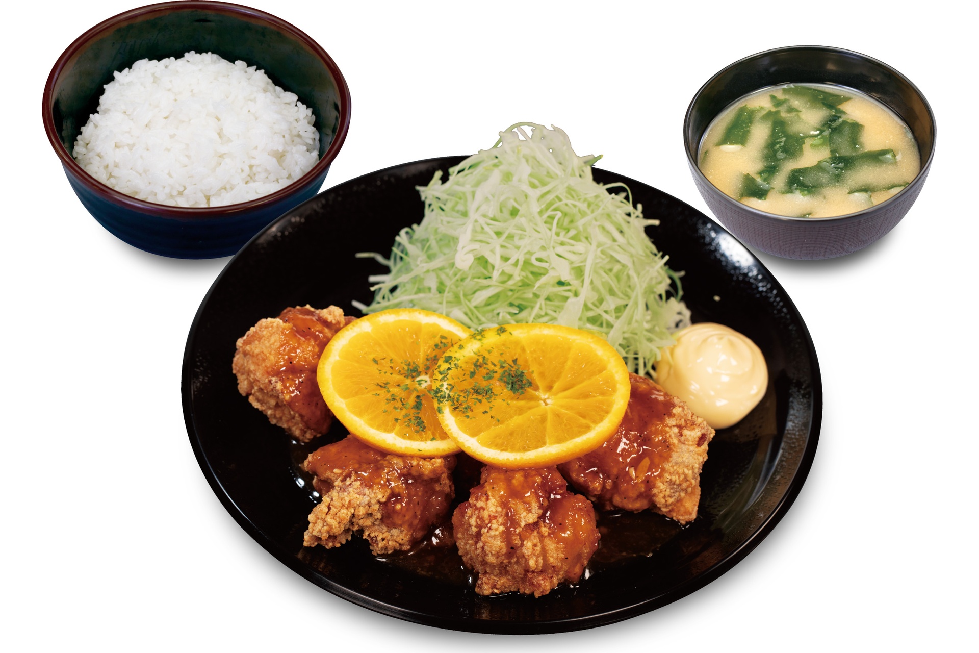 オレンジソース唐揚げ（5個）定食