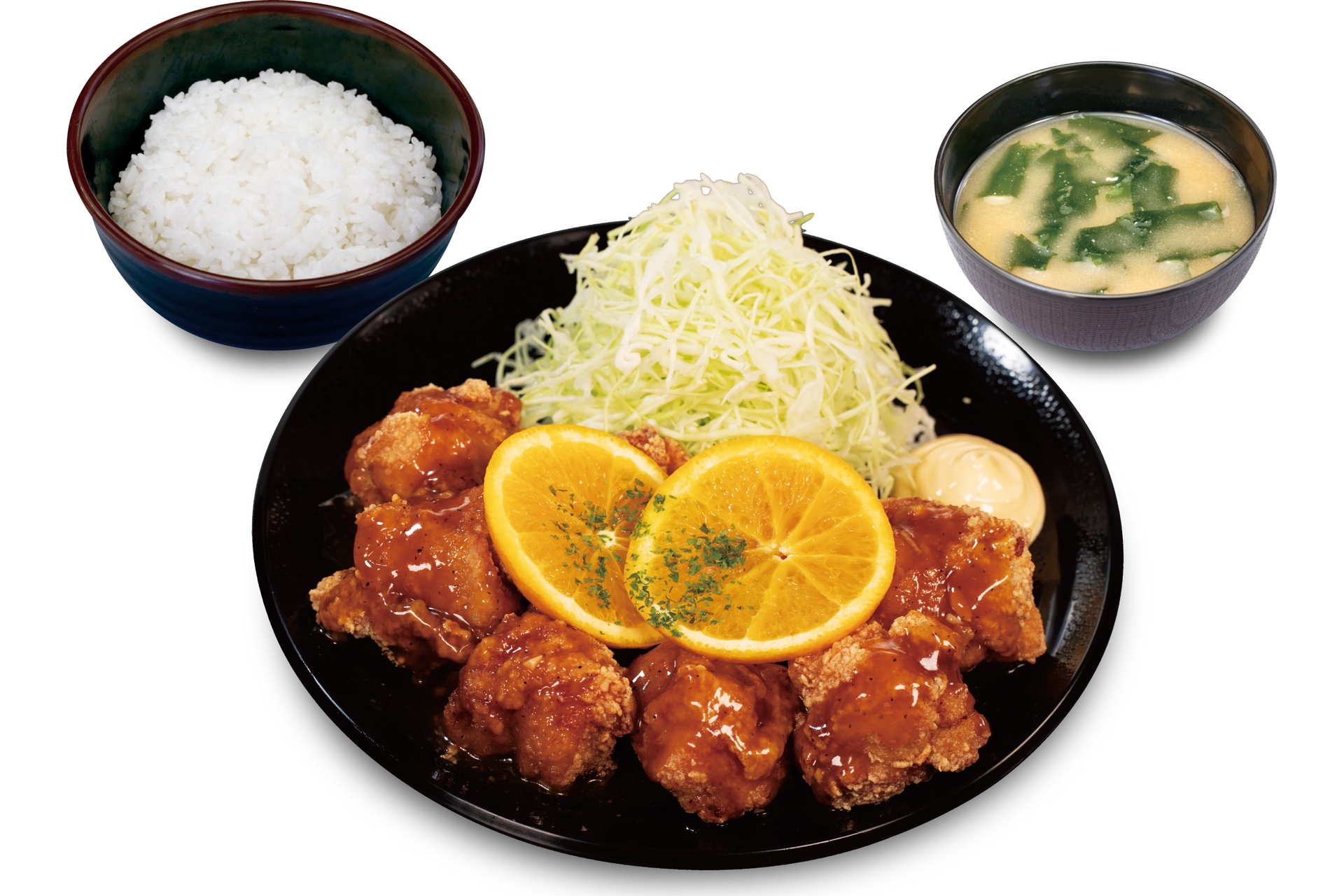 オレンジソース唐揚げ（8個）定食