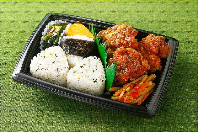 風来坊監修 手羽先風唐揚＆おにぎり弁当
