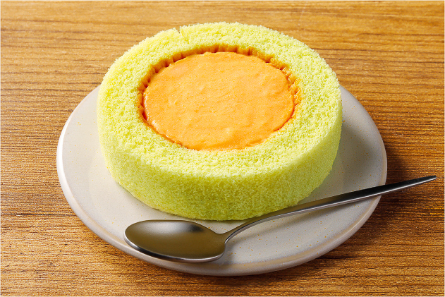 プレミアムロールケーキ 北海道産赤肉メロン