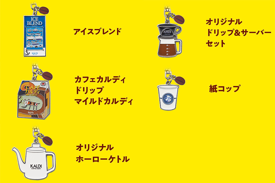 メタルチャームは全5種。どれが入っているかは開けてからのお楽しみ