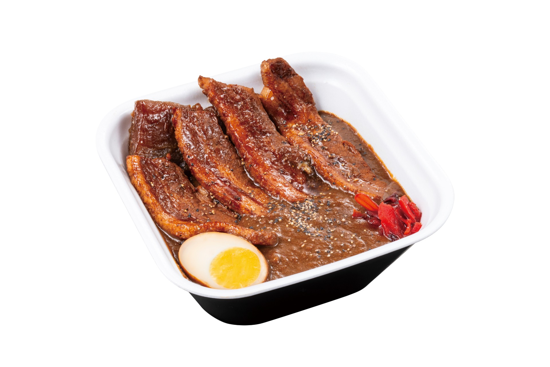 「岡もと流ポークカレー」（テイクアウト 1069円）
