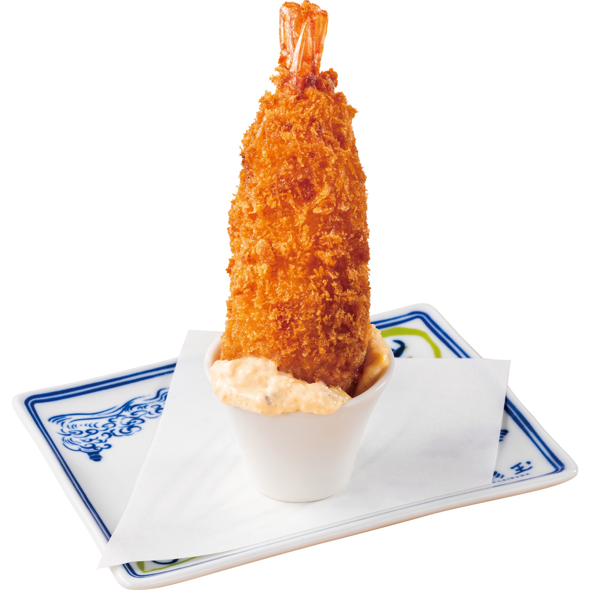 「そびえ立つ、海老フライカツ」（549円）