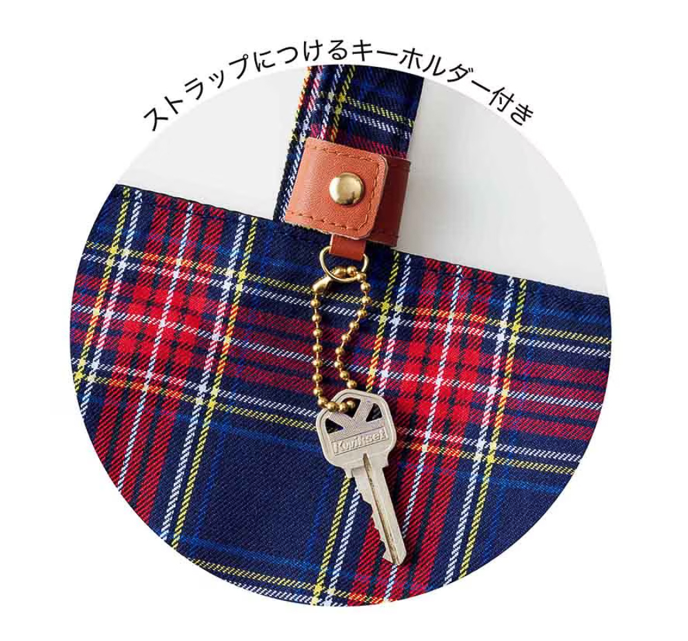 ストラップにつけるキーホルダー付き