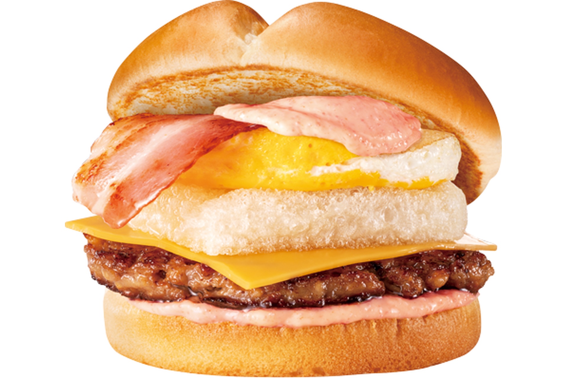 めんたい月見もっちスマッシュバーガー