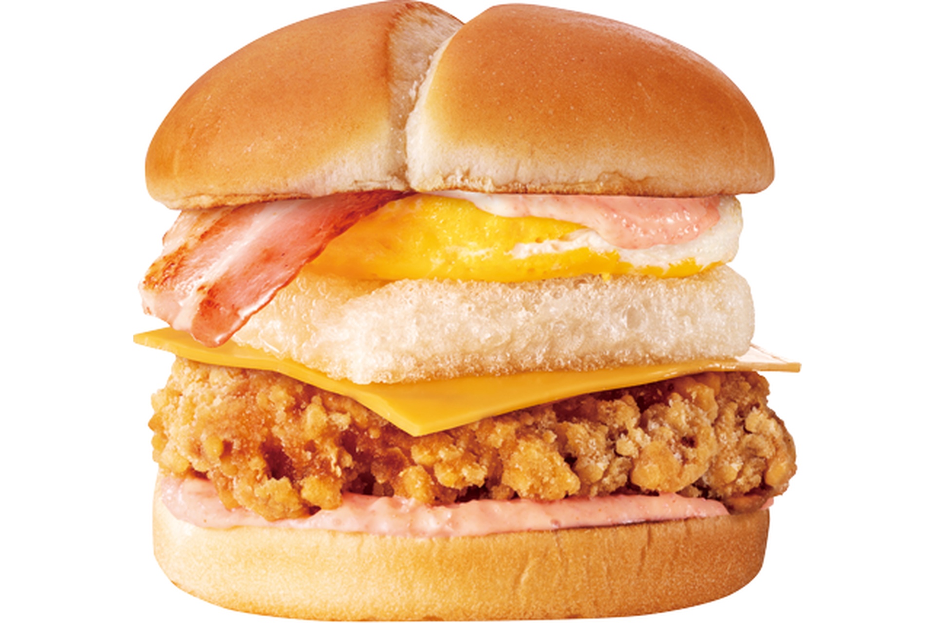 めんたい月見もっちチキン竜田バーガー
