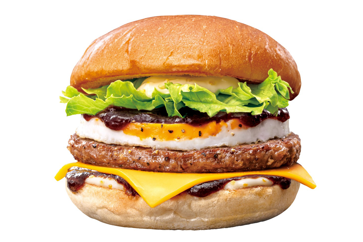 「月見チーズバーガー」（630円）