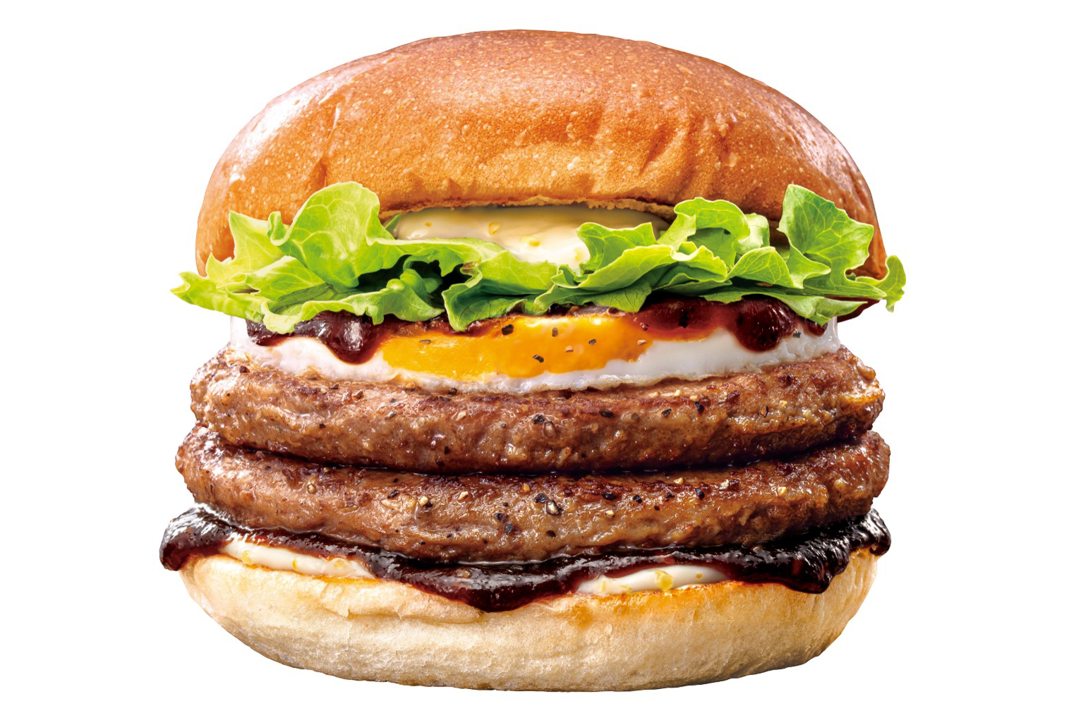 「ダブル絶品月見バーガー」（840円）