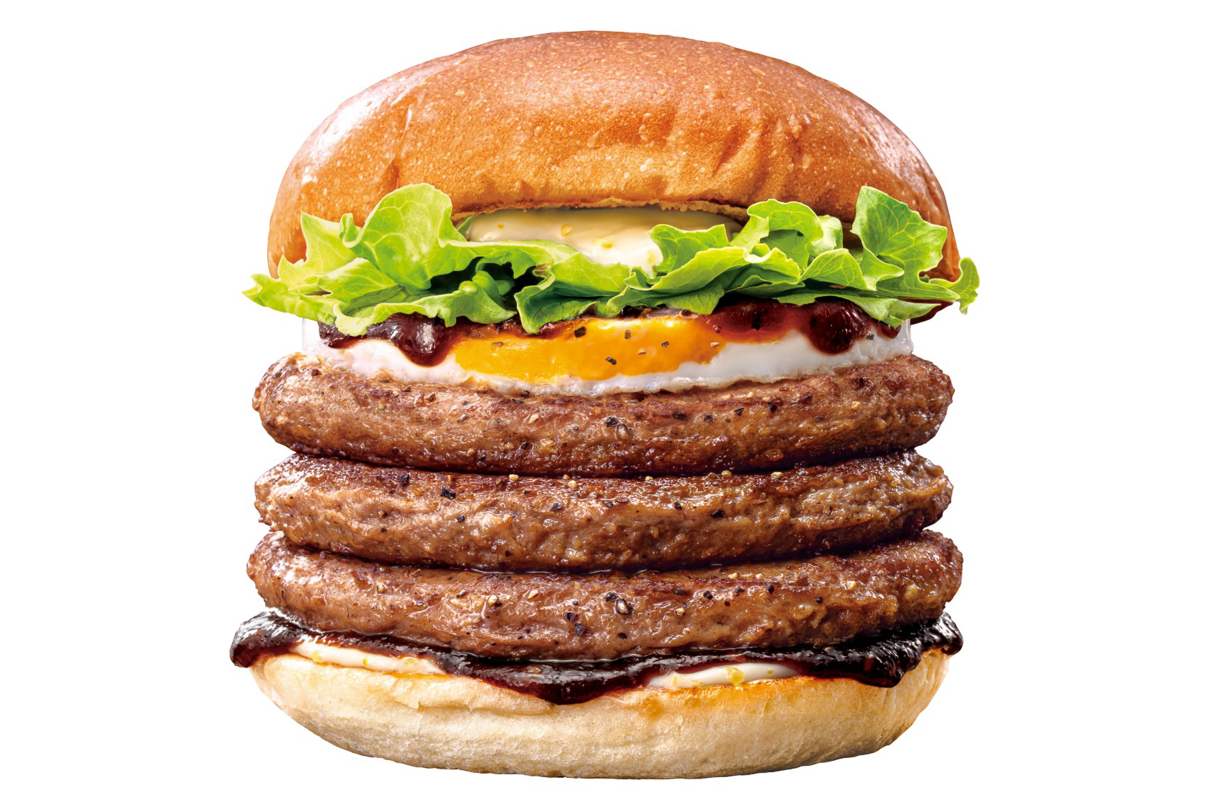 「トリプル絶品月見バーガー」（1040円）