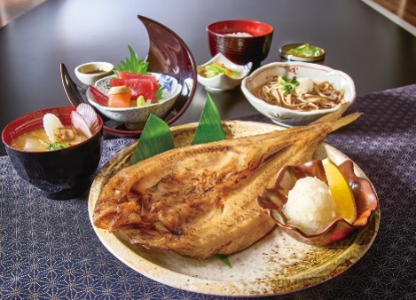 炙りほっけとお刺身定食