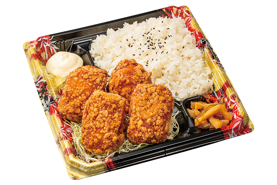 旨辛ガーリックからあげ弁当