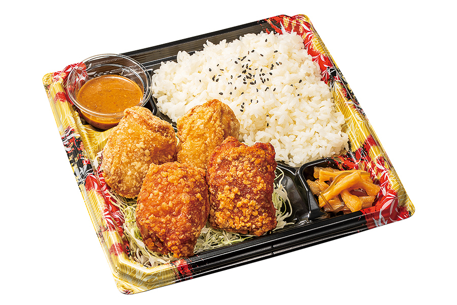旨辛ガーリックからあげ合盛り弁当