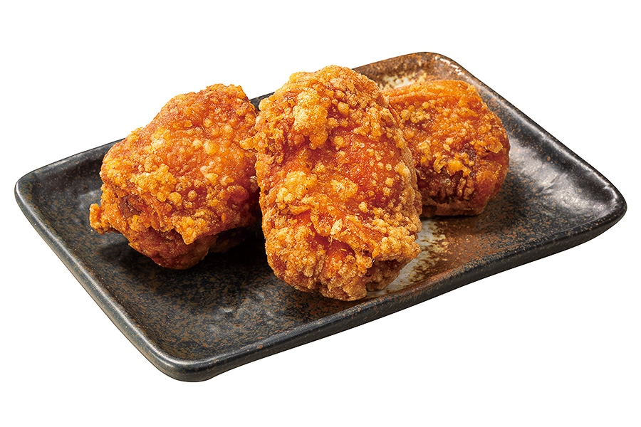 皿盛りの「旨辛ガーリックからあげ」