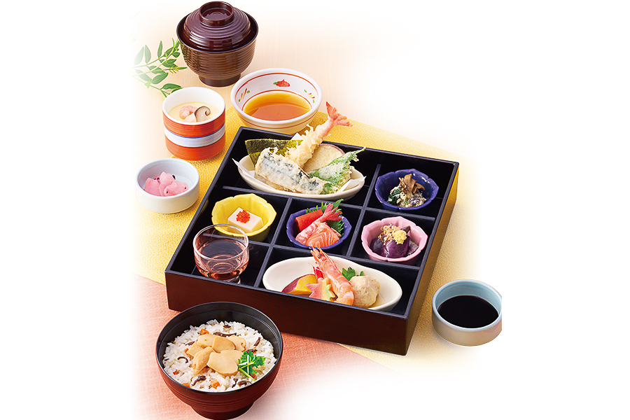 「四季めぐり膳（松茸ごはん）」（2198円）
