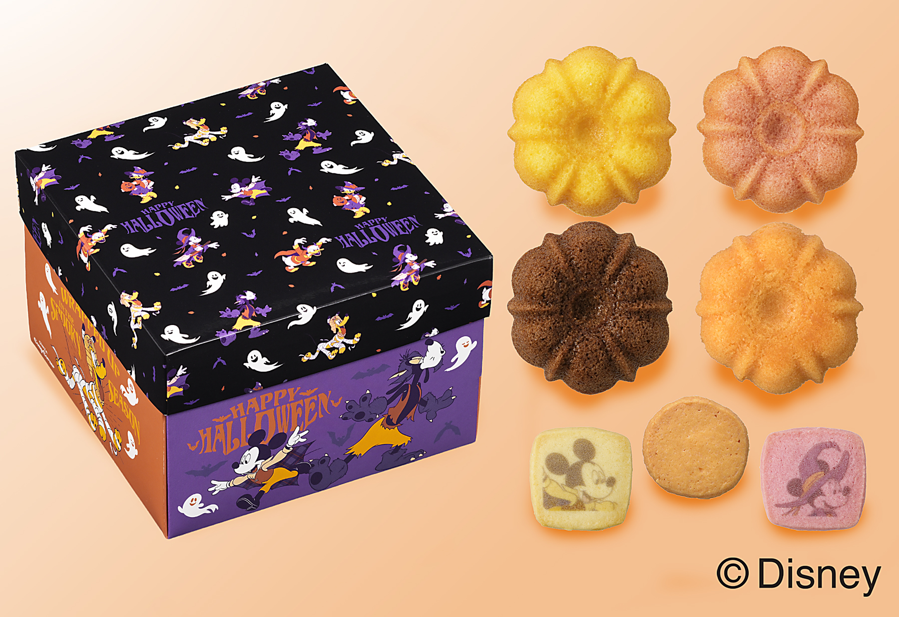 「＜ディズニー＞ハロウィンパーティーボックス（14個入）」（1296円）