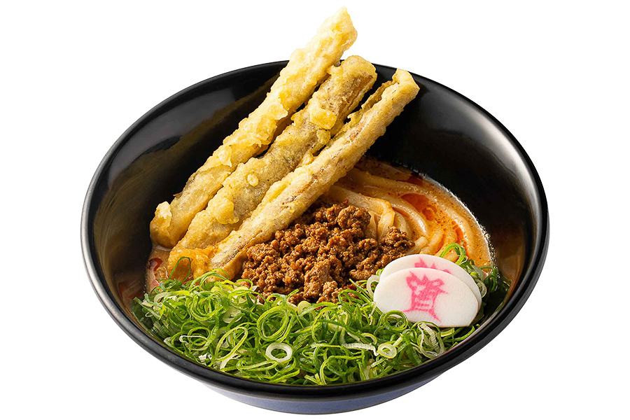 資さんうどん「冷やし担々うどん」に「ねぎどっさり」をのせた一杯