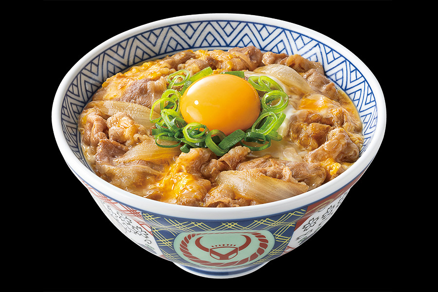 吉野家「月見牛とじ丼」