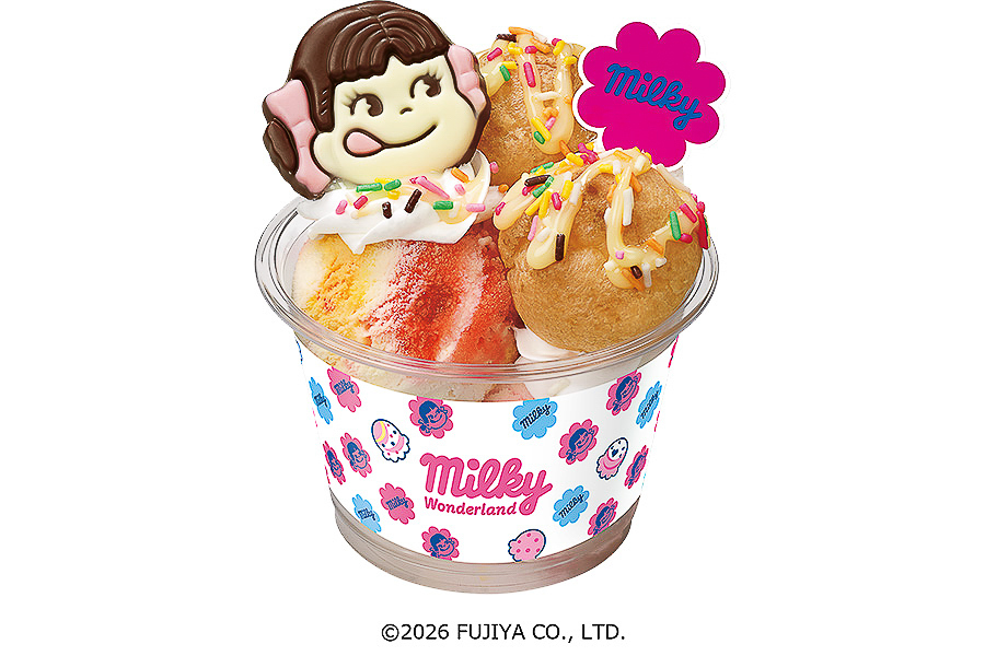 「ミルキーシュークリームサンデー」（850円）