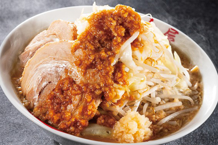 ラーメン魁力屋「にんにく背脂醤油ラーメン」