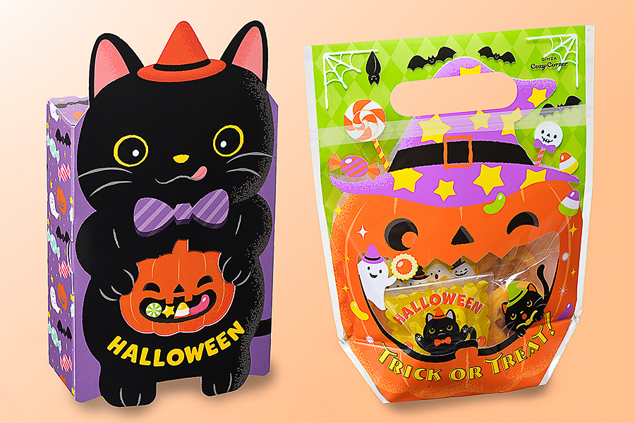銀座コージーコーナー「JOYJOYハロウィン 黒ねこボックス（9個入）」などのギフト