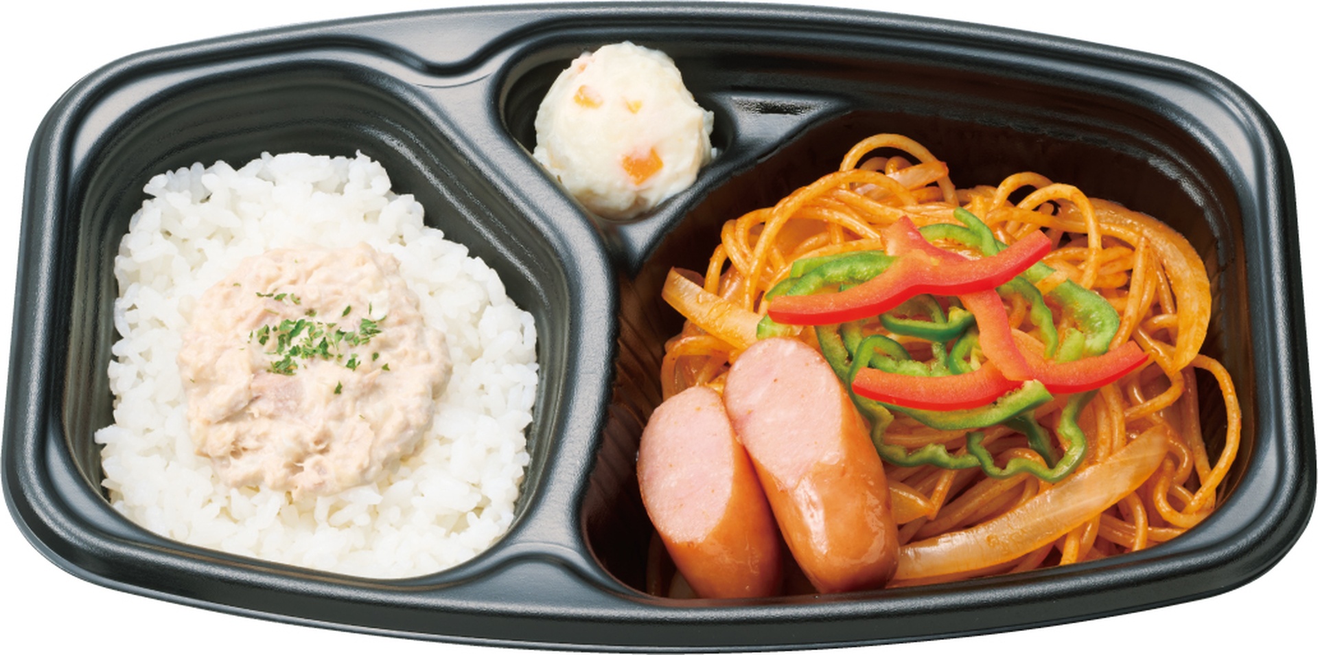 ツナマヨネーズごはんナポリタン弁当