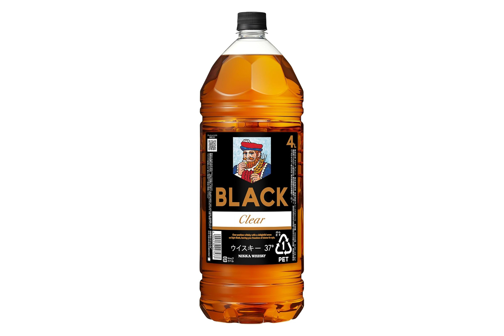 ニッカウヰスキー「ブラックニッカクリア」4Lペット