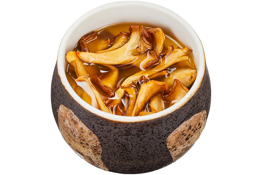まいたけとかつお出汁餡の茶碗蒸し