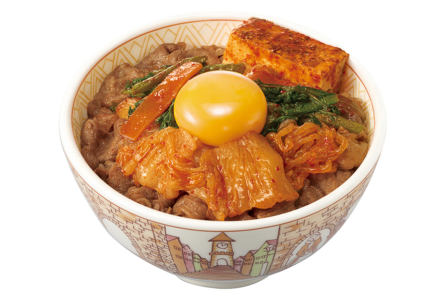 月見辛旨すきやき牛丼