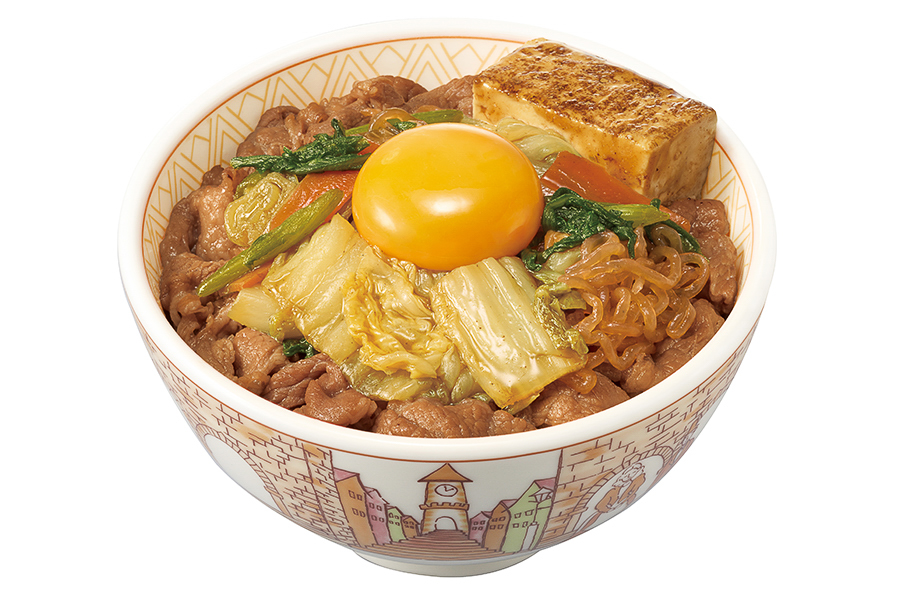 すき家「月見すきやき牛丼」