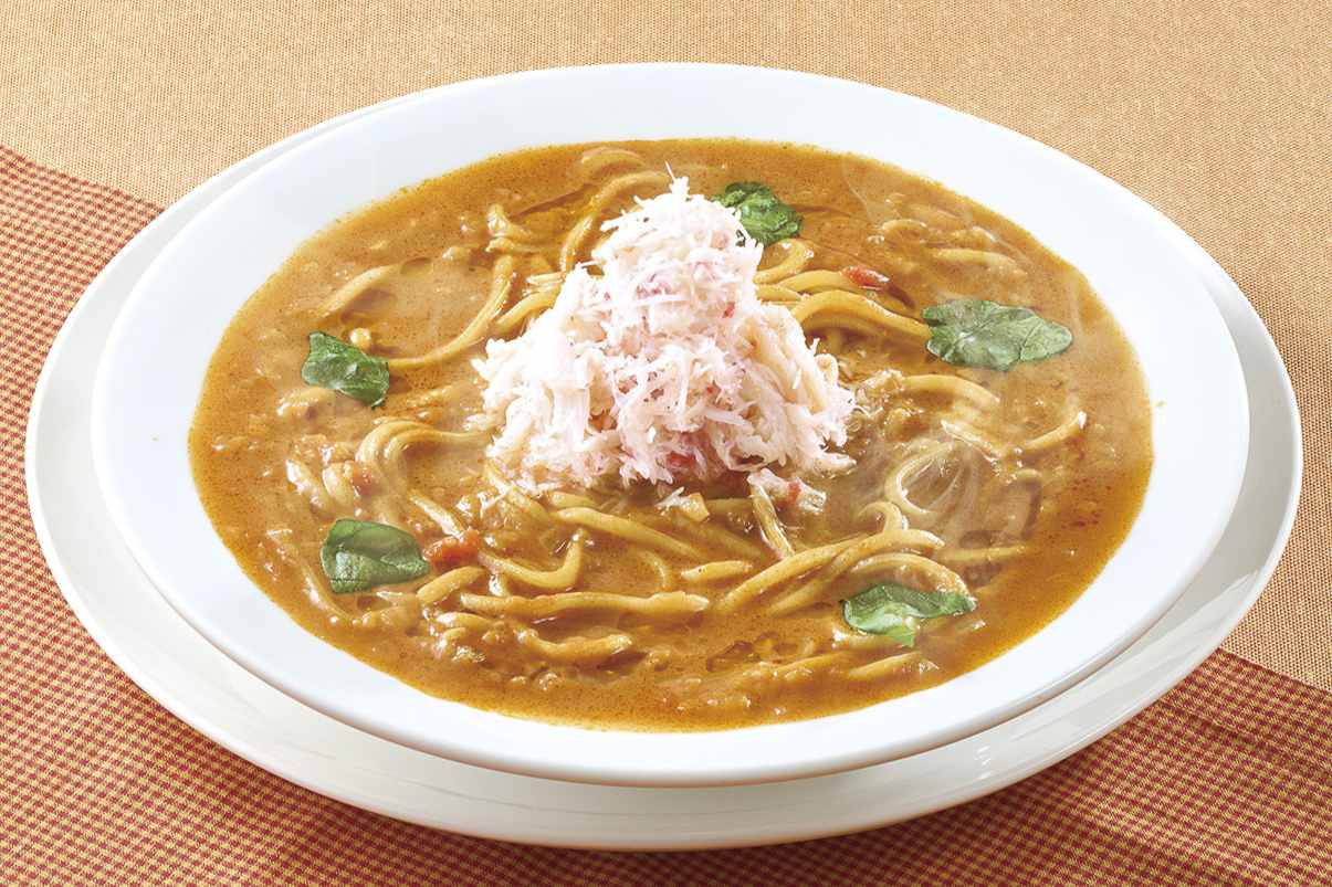 そのほか新作「本ずわい蟹の濃厚ビスクスープパスタ」