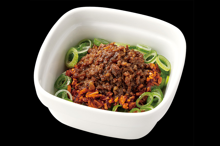 トッピングの「肉味噌ねぎ」