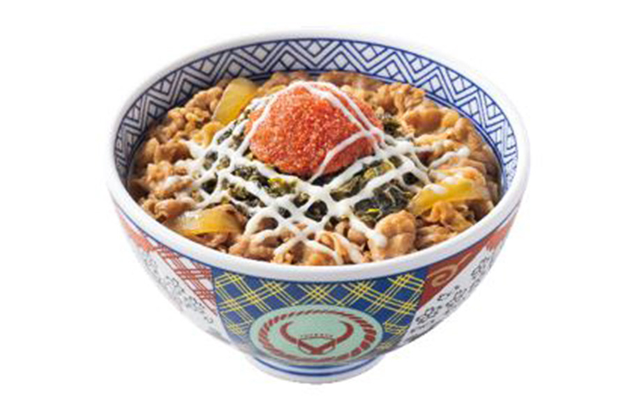 明太高菜マヨ牛丼