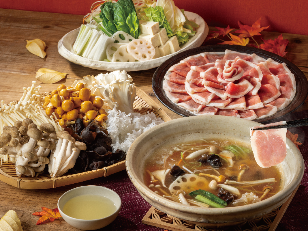 鴨肉やきのこなどが食べ放題