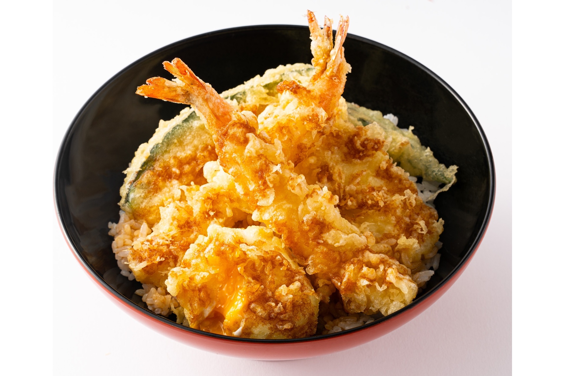 とろ玉海老天丼